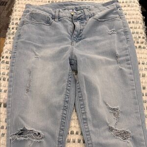 Seven7 Women's High Rise Light Blue Jeans